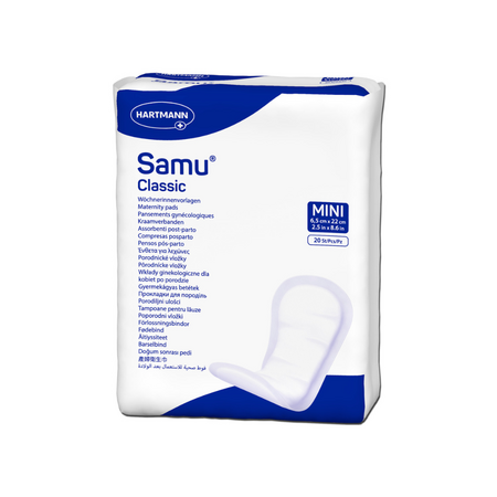 Tampoane absorbante postnatale Samu Classic Mini, 20 bucati, Hartmann