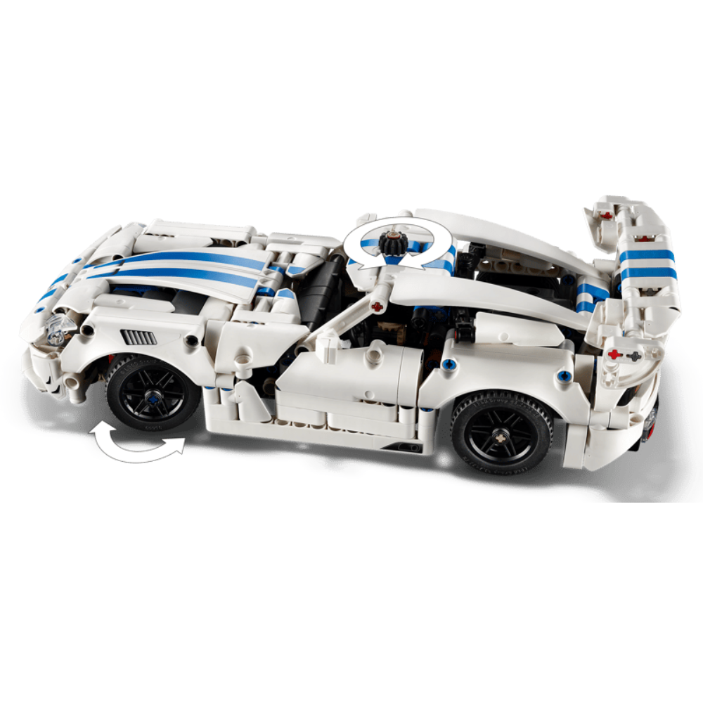 LEGO Technic Dodge Viper GTS-R motor V10