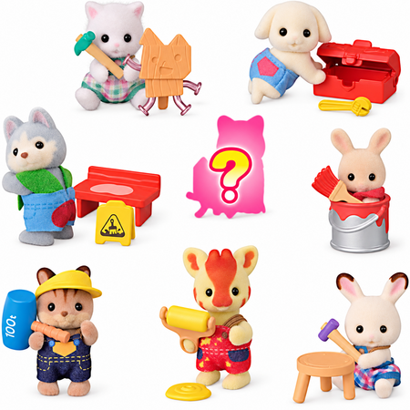 Figurina surpriza Constructori, 3 ani+, 1 bucata, Sylvanian Families