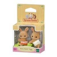 Figurine gemenii Iepurasi Sunny, 3 ani+, Sylvanian Families