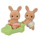 Figurine gemenii Iepurasi Sunny, 3 ani+, Sylvanian Families 815506