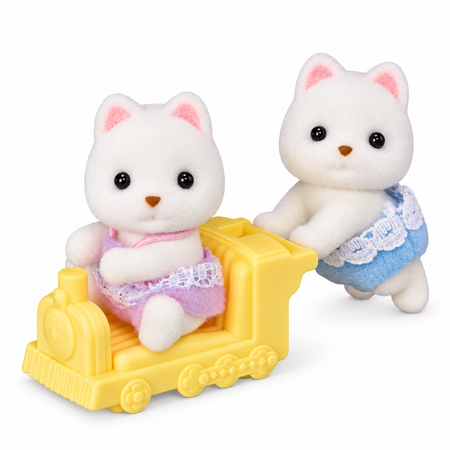 Figurine gemenii Pomeranieni, 3 ani+, Sylvanian Families 815509
