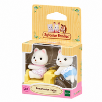 Figurine gemenii Pomeranieni, 3 ani+, Sylvanian Families