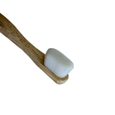 Periuta de dinti din bambus, 10.000 peri ultrasoft, Alb, Norisor, 3-12 ani, Gingia 815548