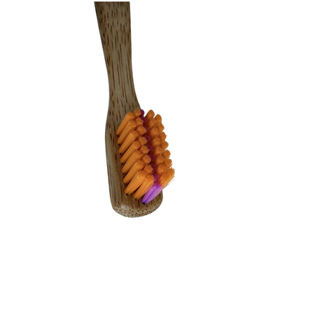 Periuta de dinti ortodontica din bambus, 6580 peri ultrasoft, Portocaliu, 15 ani+, Gingia 815562