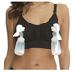 Sutien 2 in 1 pentru alaptare si sustinere pompa san, Marime XXL, Negru, Bufnitel 815578
