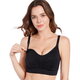 Sutien 2 in 1 pentru alaptare si sustinere pompa san, Marime XXL, Negru, Bufnitel 815580
