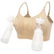 Sutien 2 in 1 pentru alaptare si sustinere pompa san, Marime XXL, Bej, Bufnitel 815591