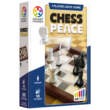 Joc de logica Chess Peace 60 de provocari, 10 ani+, Smart Games