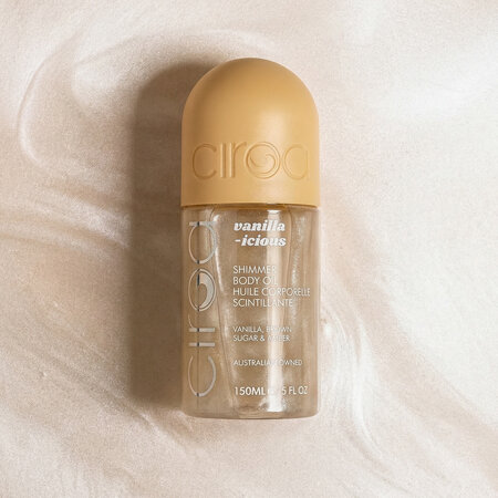 Ulei de corp cu particule stralucitoare, Vanilla-Icious, 150 ml, Ciroa 815679