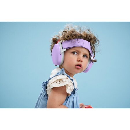 Casti antifonice pentru bebelusi Muffy Baby, Dawn Purple, 0 luni+, Alpine 815699