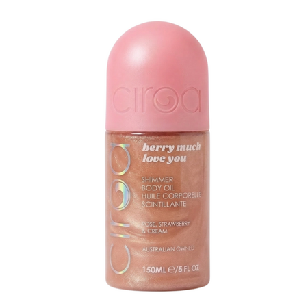 Ulei de corp cu particule stralucitoare, Berry Much Love You, 150 ml