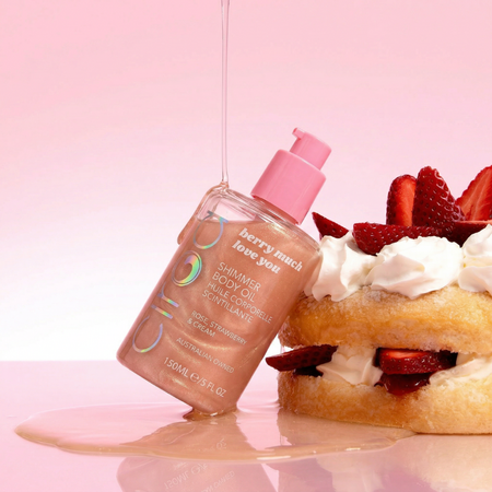Ulei de corp cu particule stralucitoare, Berry Much Love You, 150 ml, Ciroa 815725