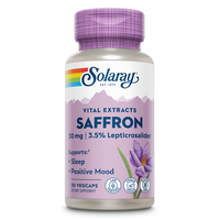 Saffron, 30 mg, 30 capsule vegetale, Solaray