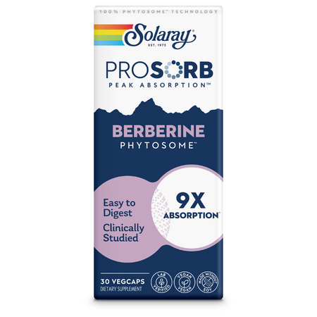 Prosorb Berberine Phytosome, 550 mg, 30 capsule vegetale, Solaray