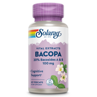 Bacopa, 100 mg, 60 capsule vegetale, Solaray