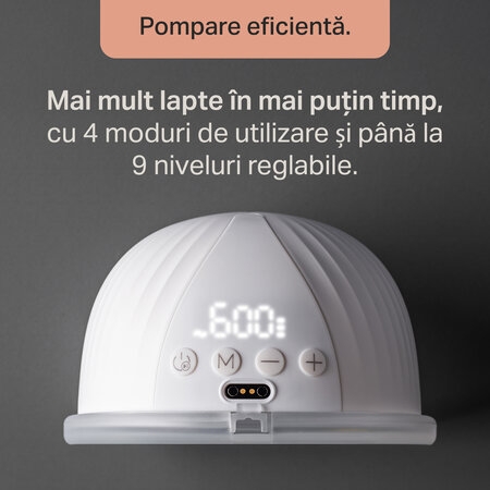 Pompa de san dubla portabila si purtabila, 6 marimi, 4 moduri, Tommee Tippee 815831