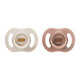 Suzete cu tetina simetrica UltraLight, Bej, 6-18 luni, 2 bucati, Tommee Tippee 815847