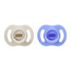 Suzete cu tetina simetrica UltraLight, Albastru, 6-18 luni, 2 bucati, Tommee Tippee 815867