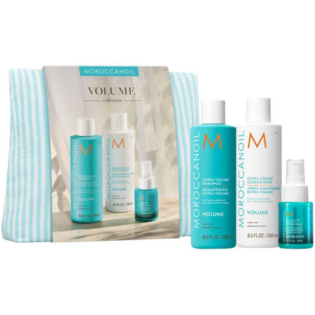 Set pentru volum si ingrijirea parului Extra Volume Spring, 250 ml + 250 ml + 50 ml, Moroccanoil