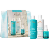 Set pentru repararea si fortifierea parului Moisture Repair Spring, 250 ml + 250 ml + 50 ml, Moroccanoil