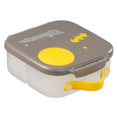 Cutie pentru pranz cu compartimente Mini Lunchbox, Gri/Galben, Batman, 1 litru, BBox 815888