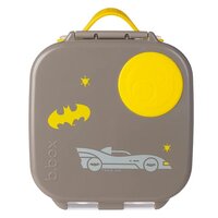 Cutie pentru pranz cu compartimente Mini Lunchbox, Gri/Galben, Batman, 1 litru, BBox