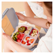 Cutie pentru pranz cu compartimente Mini Lunchbox, Mov/Bej, 1 litru, BBox 815894