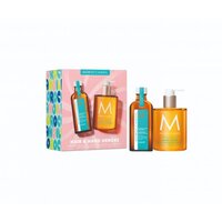 Set pentru ingrijirea parului si mainilor Summer Treatment Light + Hand Wash, 100 ml + 360 ml, Moroccanoil