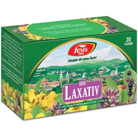 Ceai laxativ, 20 plicuri, Fares