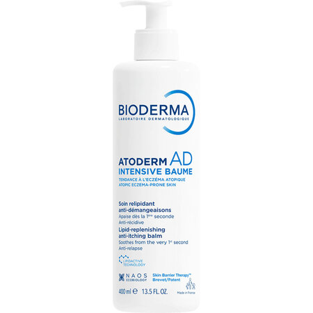 Balsam pentru piele foarte uscata pana la atopica Atoderm AD Intensive, 400 ml, Bioderma