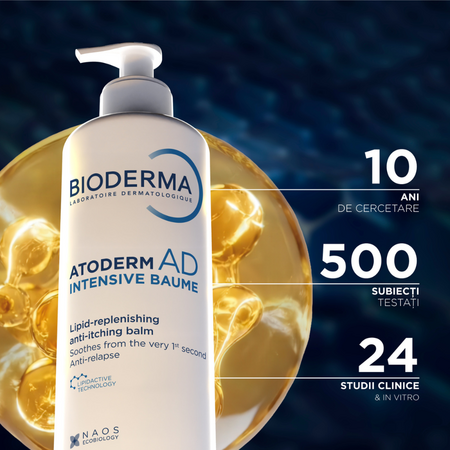 Balsam pentru piele foarte uscata pana la atopica Atoderm AD Intensive, 400 ml, Bioderma 816162
