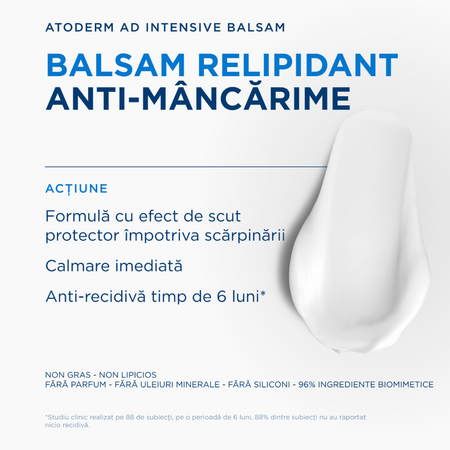 Balsam pentru piele foarte uscata pana la atopica Atoderm AD Intensive, 200 ml, Bioderma 816176
