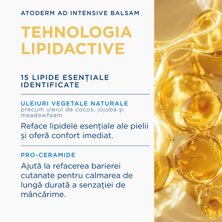 Balsam pentru piele foarte uscata pana la atopica Atoderm AD Intensive, 200 ml, Bioderma 816178