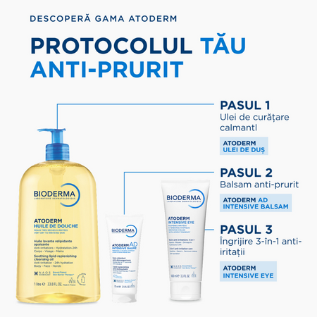 Balsam pentru piele foarte uscata pana la atopica Atoderm AD Intensive, 75 ml, Bioderma 816198