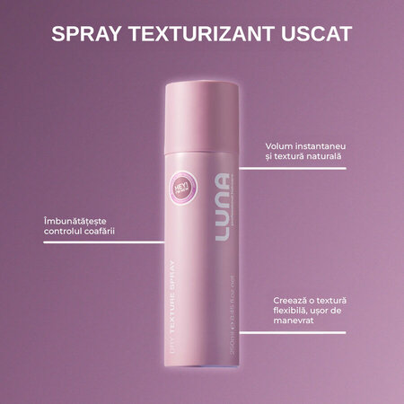 Spray texturizant pentru volum si fixare usoara, 250 ml, Luna 816258