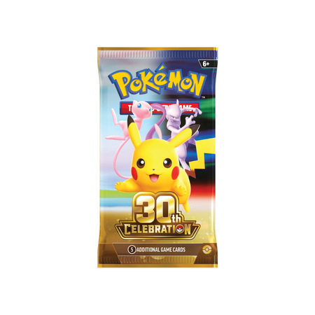 30th ex Tin Assortment, 4 boostere si carte promotionala, 6 ani+, Pokemon TCG 816407