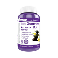 Zen Gummies Vitamin D3, 4000 UI, 40 jeleuri, Pro Natura
