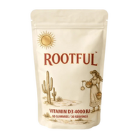 Vitamina D3, 4000 UI, 60 jeleuri, Rootful