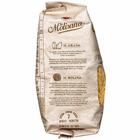 Paste din grau Orzo no.65, 500 g, La Molisana 824045