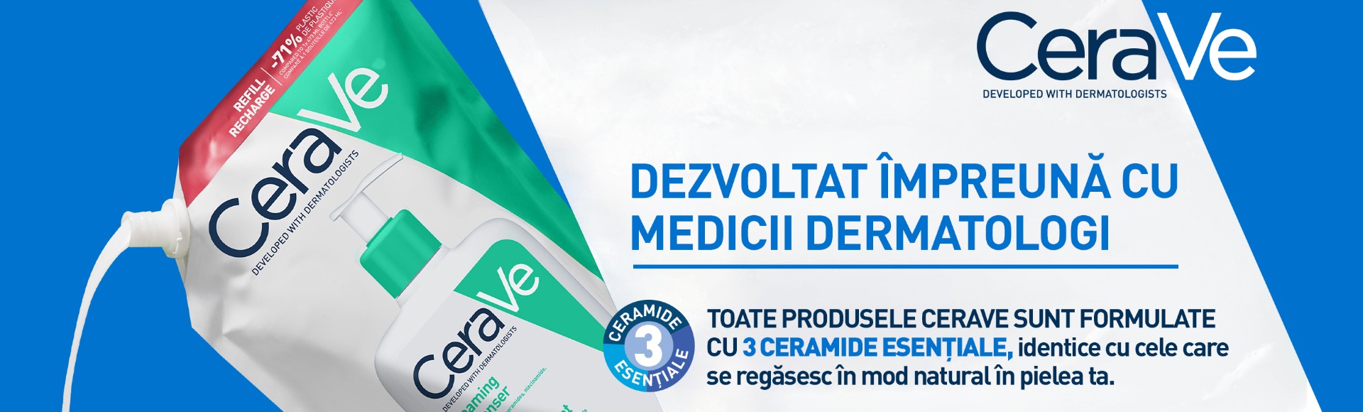 CeraVe dezvoltat impreuna cu medicii dermatologi