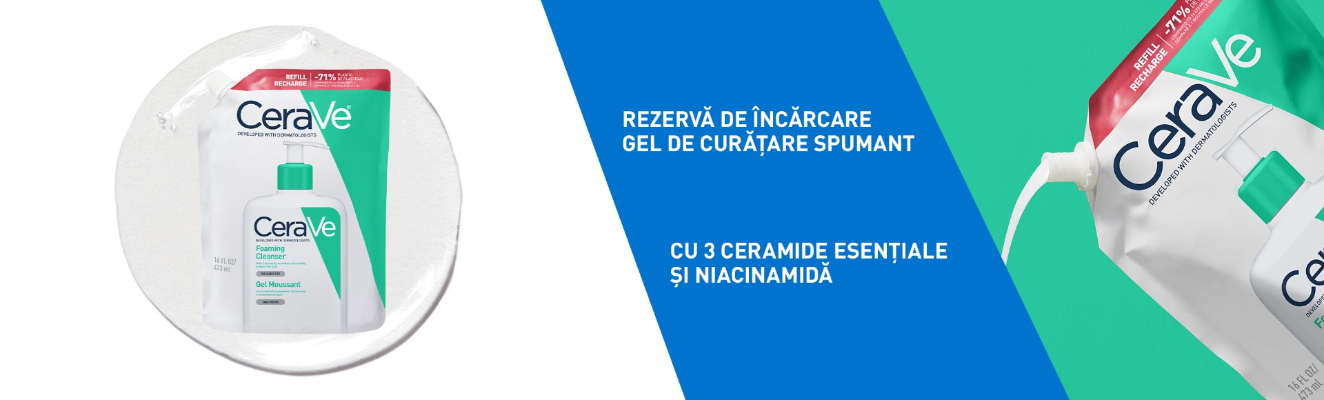 CeraVe 3 ceramide esentiale niacinamida si acid hialuronic