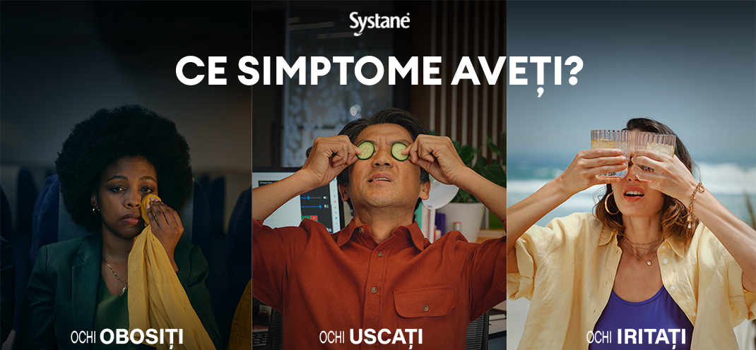 Systane® - Ce simptome aveți? Ochi obosiți, ochi uscați, ochi iritați