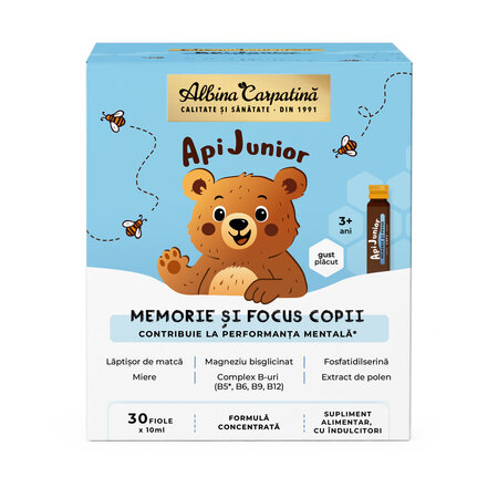Memori si focus ApiJunior, 30 fiole, Albina Carpatina 818397