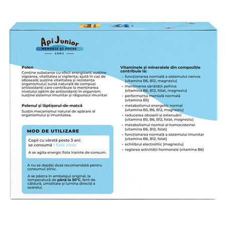 Memori si focus ApiJunior, 30 fiole, Albina Carpatina 818398