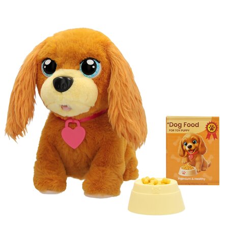 Jucarie interactiva Catelus Eat & Go, 3 ani+, 1 bucata, Baby Paws 818364