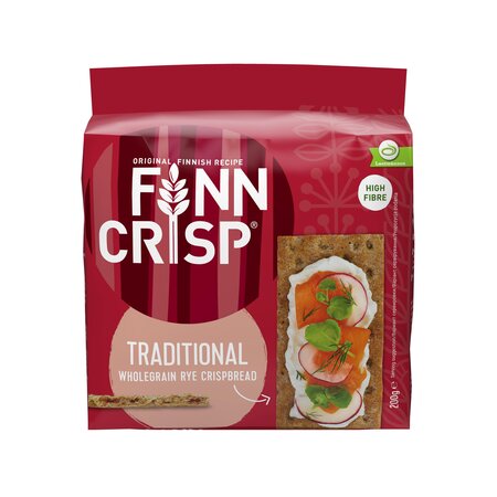 Paine crocanta cu secara, 200 g, Finn Crisp