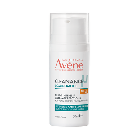 Fluid anti-imperfectiuni pentru ten cu acnee cu SPF 30 Cleanance Comedomed+, 30 ml, Avene