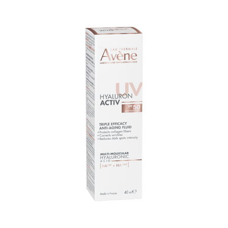 Fluid Anti-Imbatranire cu Tripla Actiune SPF 50 Hyaluron Activ B3, 40 ml, Avene 819630