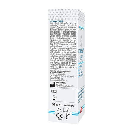 Crema pentru tratamentul acneei Kurac, 30 ml, Braderm 674372